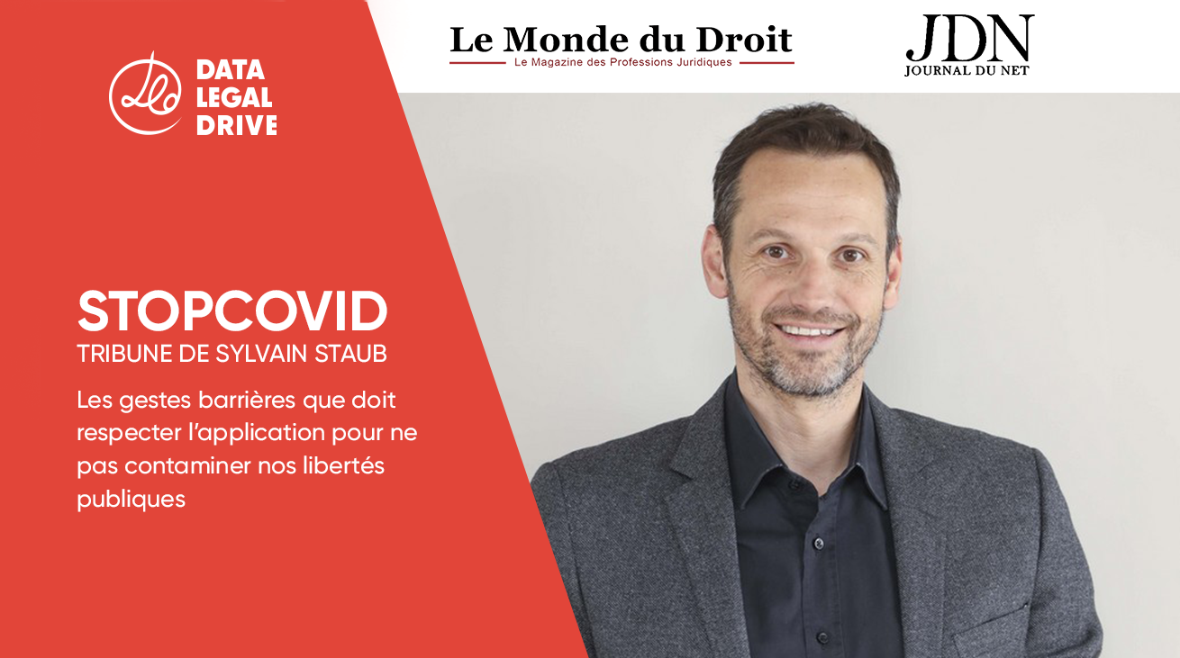 SYLVAIN STAUB interviewé par Le Monde du Droit et JDnet au sujet de l'application STOPCOVID