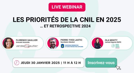 Image illustration webinar priorites CNIL 2025