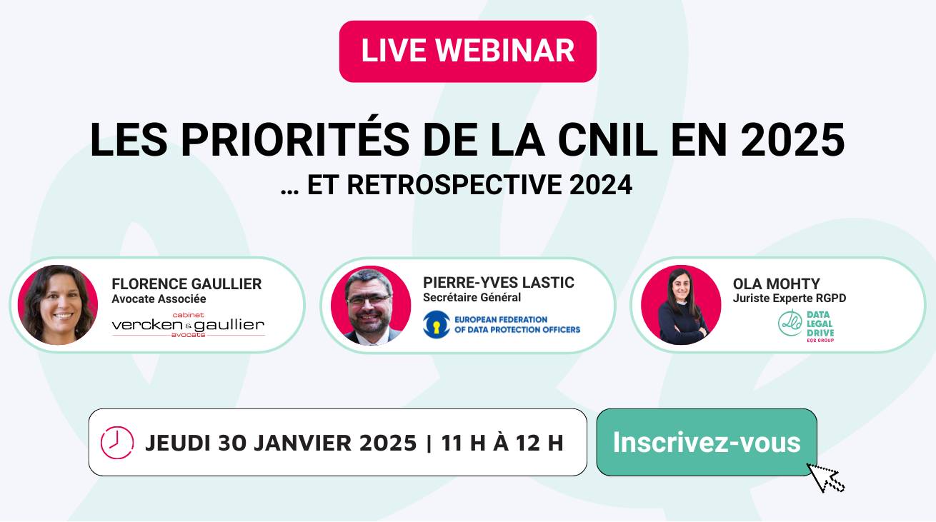 Image illustration webinar priorites CNIL 2025