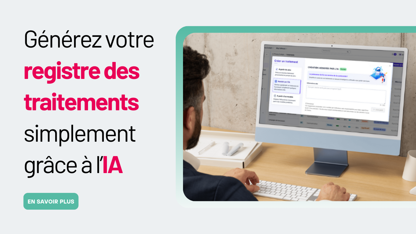 Générez votre registre de traitements simplement grâce à l'IA avec Privacy Cockpit de Data Legal Drive - EQS Group.